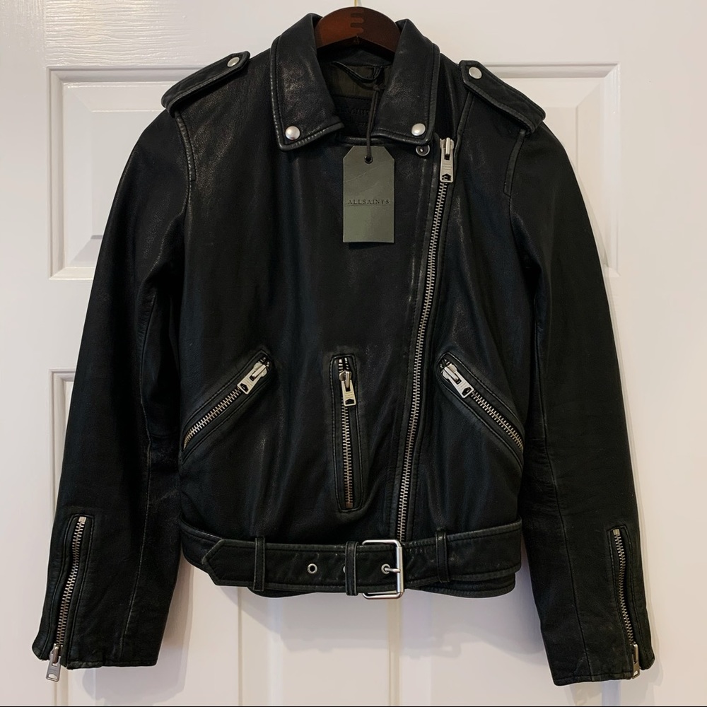 All Saints Balfern Black Vintage Edition Jacket